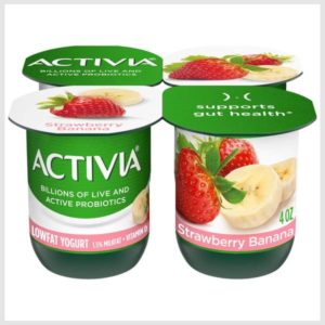 Activia Low Fat Probiotic Strawberry Banana Yogurt
