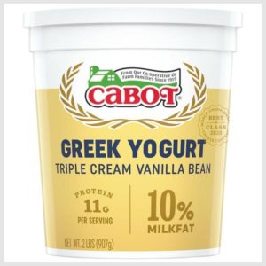 Cabot Triple Cream Vanilla Bean Greek Yogurt - 2 Lb.