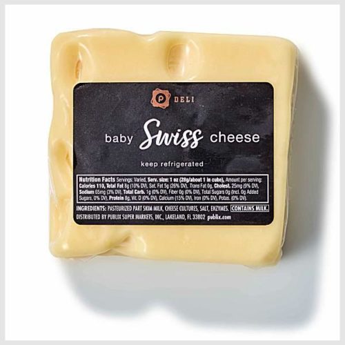 Publix Deli Baby Swiss Cheese