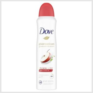 Dove Dry Spray Antiperspirant Deodorant Apple & White Tea,