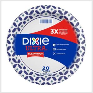 Dixie Paper Plates, 10 Inch Dinner Plate (Designs May Vary)