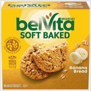 belVita Breakfast Soft Baked Banana Bread Breakfast Biscuits