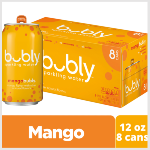 bubly Sparkling Water Mango 8 Pack