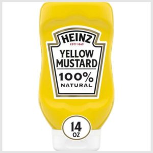 Heinz 100% Natural Yellow Mustard, 14 ounce
