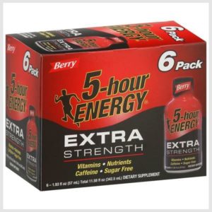5-hour ENERGY Energy Shot, Berry, Extra Strength, 6 Pack