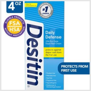 DESITIN Daily Defense Baby Diaper Rash Cream With 13% Zinc Oxide