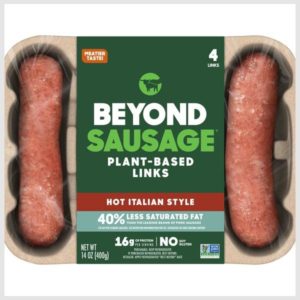 Beyond Meat Beyond Sausage, Plant-Based Sausage Links, Hot Italian Style