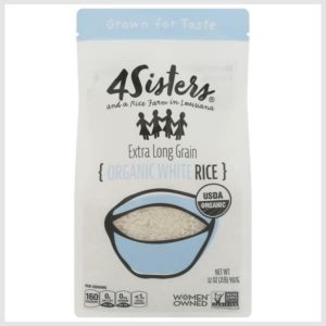 4Sisters White Rice, Organic, Extra Long Grain