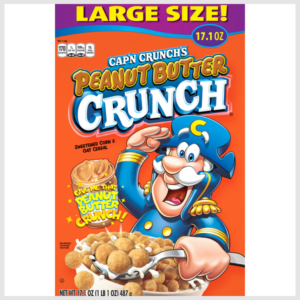 Cap'N Crunch Cereal, Peanut Butter Crunch, Large Size