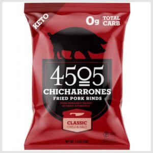 4505 Meats Classic Chili & Salt Chicharrones, Fried Pork Rinds