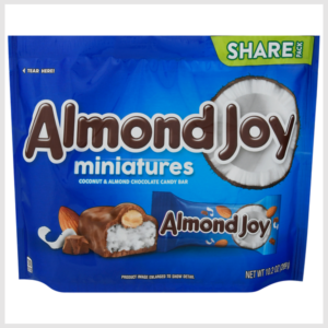 ALMOND JOY Coconut and Almond Chocolate Candy