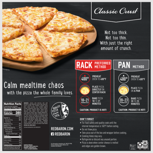 RED BARON Classic Crust Four Cheese Pizza