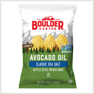 Boulder Canyon Avocado Oil Classic Sea Salt Kettle Style Potato Chips