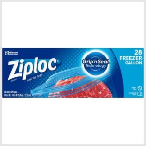 Ziploc Easy Open Tabs Freezer Bags, Gallon
