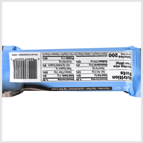 Quest Cookies & Cream Protein Bar, High Protein, Low Carb.