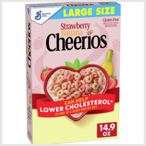 Cheerios Strawberry Banana Gluten Free Cereal, Large Size