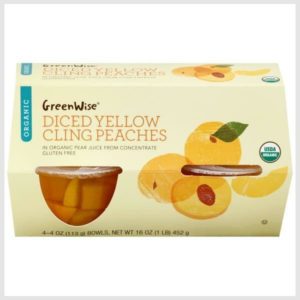 GreenWise Diced Peaches Fruit Cups
