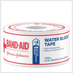 BAND-AID First Aid Water Block Waterproof Adhesive Tape Roll