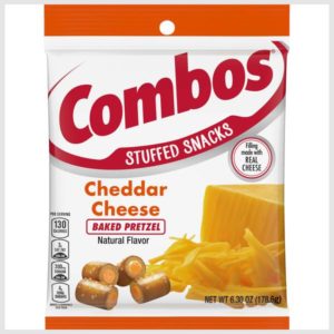 COMBOS Stuffed Snacks Cheddar Cheese Baked Pretzel Snacks