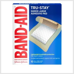 BAND-AID Tru-Stay Adhesive Pads, Large Sterile Bandages