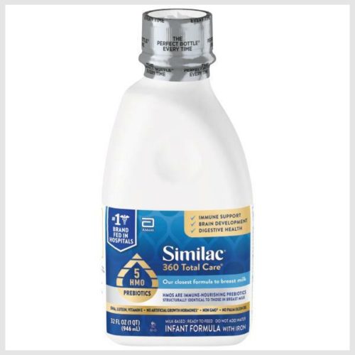 Similac Infant Formula with Iron, Milk-Based, Ready to Feed