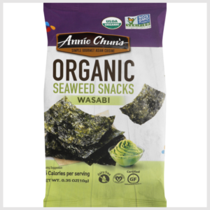 Annie Chun's Seaweed Snacks, Organic, Wasabi