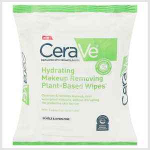 CeraVe Wipes, Plant-Based, Makeup Removing, Hydrating