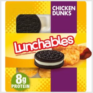 Lunchables Chicken Dunks Meal Kit Kids Lunch Snack with Chocolate Sandwich Cookies