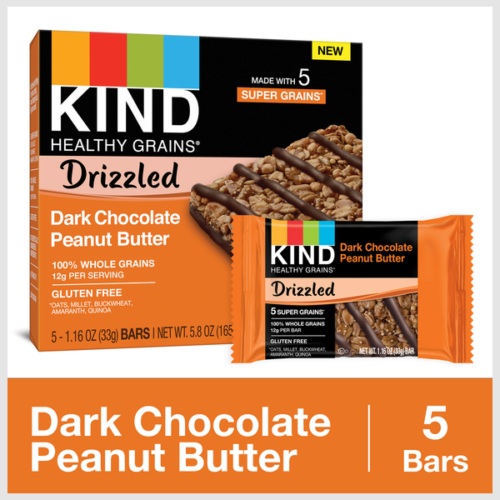 KIND Drizzled Dark Chocolate Peanut Butter Bars