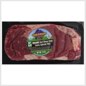 Maverick Ranch Beef, Organic, Ribeye Steak