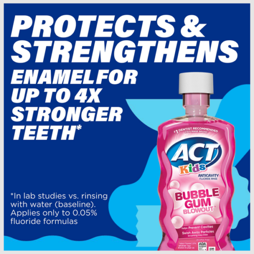 ACT Fluoride Rinse, Anticavity, Bubble Gum Blowout