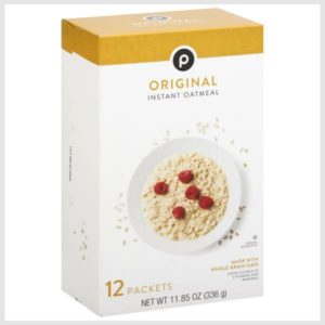 Publix Oatmeal, Instant, Original Flavor