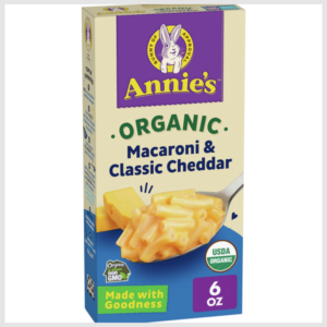 Annie's Macaroni Classic Cheddar Organic Mac and Cheese Dinner with Organic Pasta
