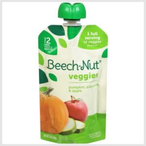 Beech-Nut Stage 4 Pumpkin  Zucchini  and Apple with Yogurt Veggie Blends
