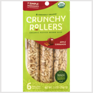 Friendly Grains Crunchy Rollers, Apple Cinnamon