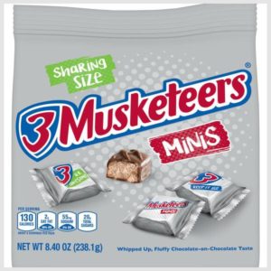 3 Musketeers Minis Size Milk Chocolate Candy Bars