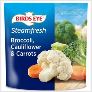 Birds Eye Steamfresh Carrots, Broccoli and Cauliflower Frozen Vegetables