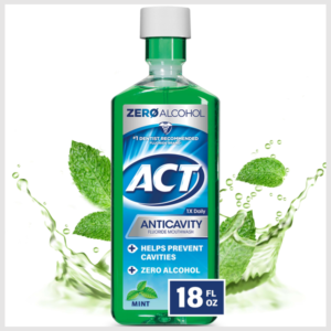 ACT Fluoride Mouthwash, Mint, Anticavity