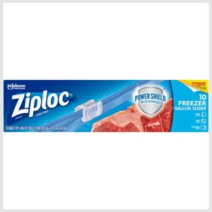 Ziploc Slider Stand & Fill Freezer Bags, Gallon