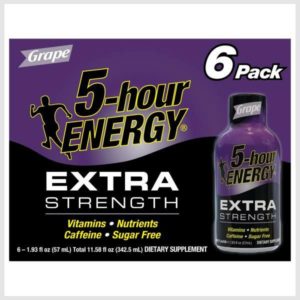 5-hour ENERGY Energy Drink, Extra Strength, Grape, 6 Pack
