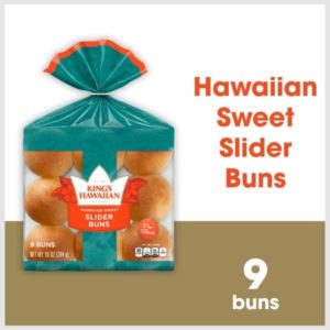 King's Hawaiian Original Hawaiian Sweet Pre-Sliced Slider Buns 9PK