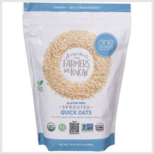 One Degree Organic Foods Quick Oats, Gluten Free, Sprouted