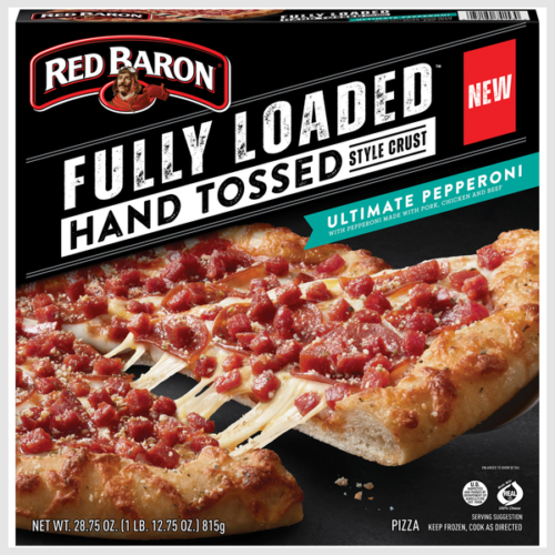 RED BARON Pizza, Hand Tossed, Ultimate Pepperoni, Fully Loaded