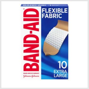 BAND-AID Flexible Fabric Adhesive Bandages, Extra Large