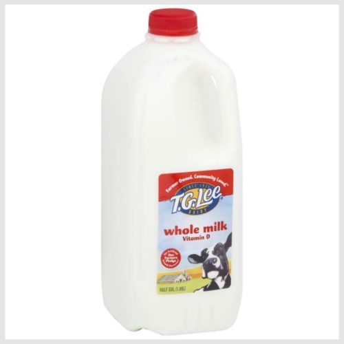 T.G. Lee Dairy Whole Milk, 1/2 gallon