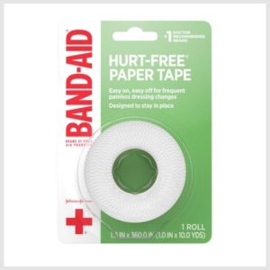 BAND-AID First Aid Hurt-Free Medical Paper Tape