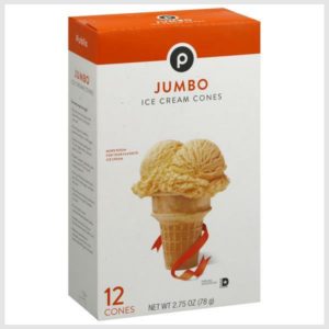 Publix Ice Cream Cones, Jumbo Original