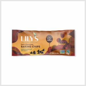 Lily's Dark Chocolate Style Gluten Free, Kosher, Free of Added Sugar Baking Chips