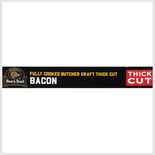 Boar's Head Butcher Craft Thick Cut Naturally Smoked Bacon, Fully Cooked