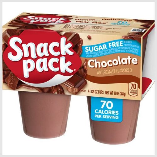 Snack Pack Sugar Free Chocolate Flavored Pudding